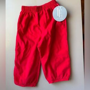 Little English Vibrant Red Corduroy Pants